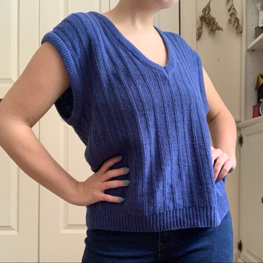 *SOLD* Vintage knit sweatervest - Picture 2 of 2